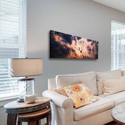 Stunning Decorative Canvas Painting, 11.8 x 35.4 inches | 100% Suede Canvas, Framed with 100% Wooden Frame (Thickness: 1.1 inches) | Perfect for Home Decor, Modern Aesthetic, and Unique Wall Art