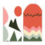 «Scandinavian Abstract Geometric Typographie VII», ensemble de 2 reproductions-1196911086-1196911085