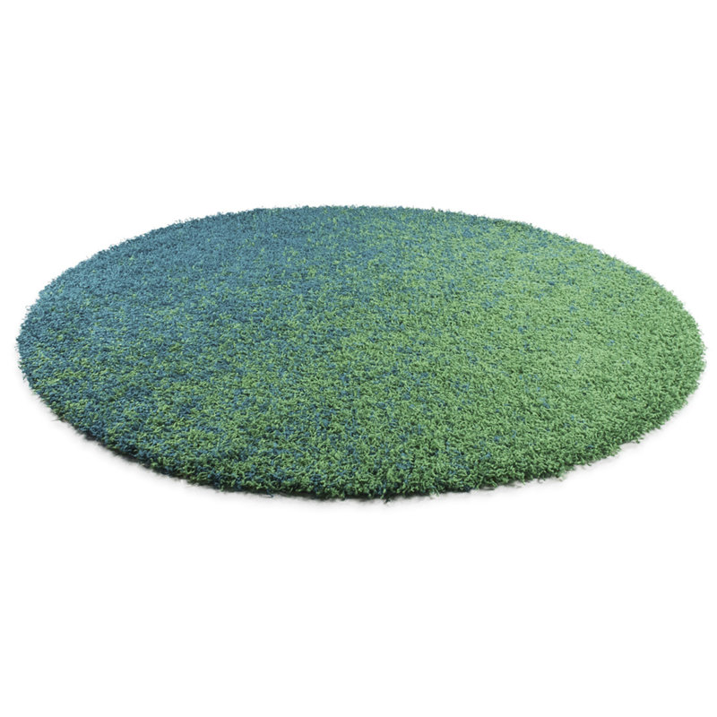 Round Happy Shag Solid Colour Area Rug, Round 160cm