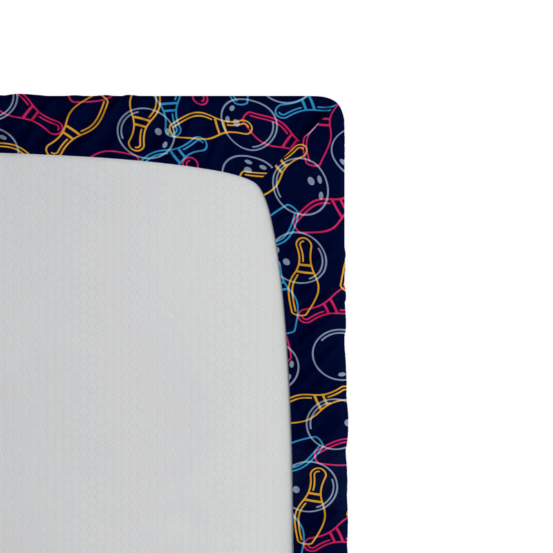 Ensemble de 2 draps-housses Ambesonne, Multicolore / abstrait 1, Drap-housse grand