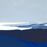 Deep Blue Flow II Print by Sara Brown