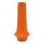 Vase décoratif Seny, col étroit, base évasée, céramique orange 16 po
