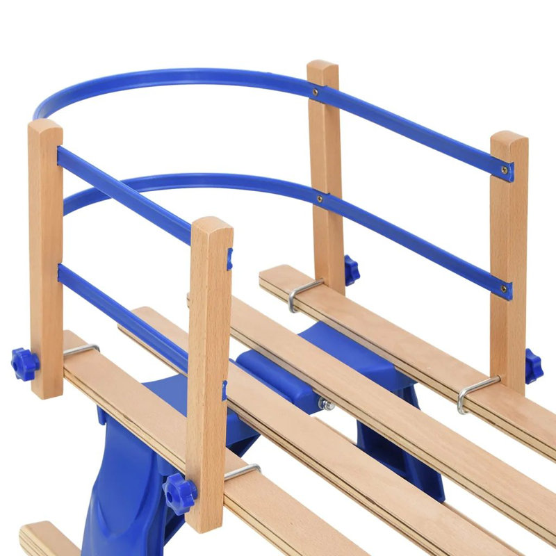 Freeport Park Escudero Solid Wood Outdoor Kids Game, Brown/Blue