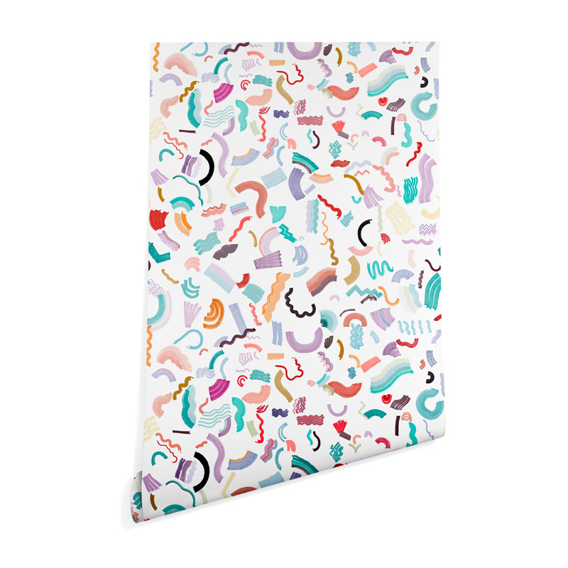 Panneau de papier peint adhésif ninola et colle, 4' L x 24" W