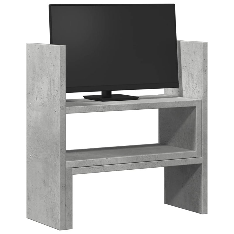 Shantee Manufactured Wood Desk Organiser, Concrete Grey