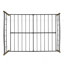 Metal Bed with Wavy Headboard and Footboard-63373988-63374010