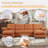 Deandre 104.7" Chenille Sofa with Symmetric U-shaped Design, Convertible Pull-Out Bed, USB/Type-C Charging Ports, Detachable Armrests & Thick Cushions for Living Room Leisure & Versatile Home Use-120607524