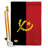 Double Sided 40'' H x 28'' W Polyester Flag Set