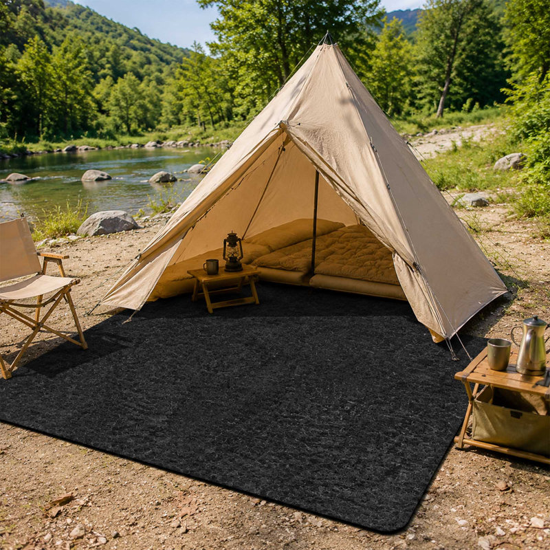 Tapis de sol de camping imperméable et antidérapant pour tente, idéal pour l'extérieur.