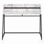 Bureau d'ordinateur, bureau personnel, ordinateur portable, tablettes de rangement, travail, métal noir, contemporain, moderne-655979251