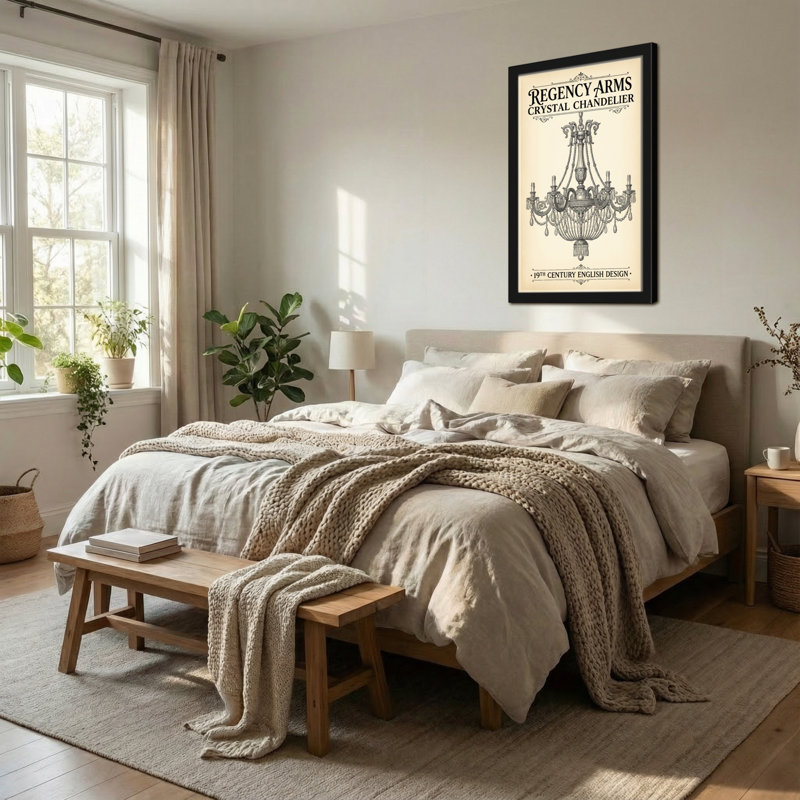 Impression de lustre en cristal Fashion Regency Arms, H 18 po x l 12 po