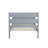Twin Size Rubber Wood Bed Frame with Upholstered Headboard and Solid Wood Footboard - No Box Spring Needed-1345422927