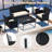 All-Weather Wicker Patio Furniture 4 PCS Set PE Rattan Bistro Loveseat & Table With Soft Cushions- Outdoor Conversation Set,Patio Furniture Outdoor-958456973