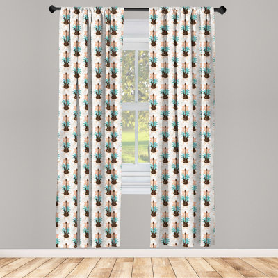 Guitar Semi-Sheer Rod Pocket Sliding Panel
