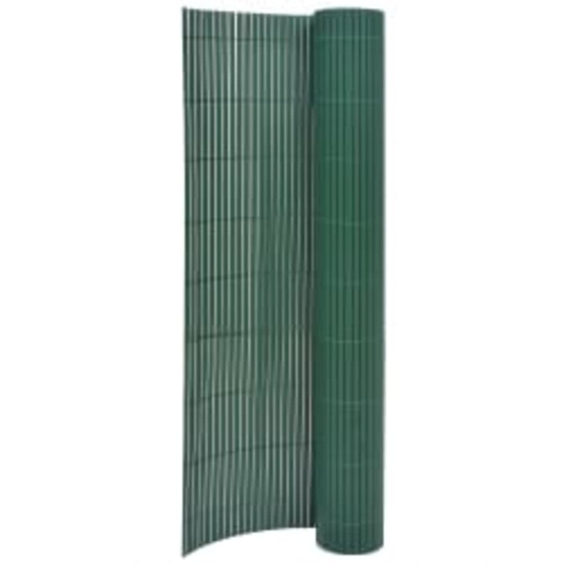 Double-Sided Garden Fence Privacy Barrier, 90 x 400 cm, Green