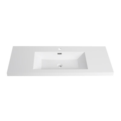 48" Bathroom  Resin Sink