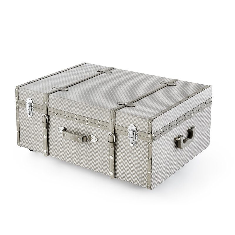 Coffre Texture Brand - carreaux gris, gris