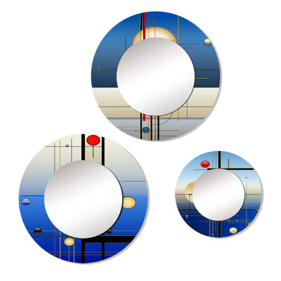 Evaro Metal Round Mirror