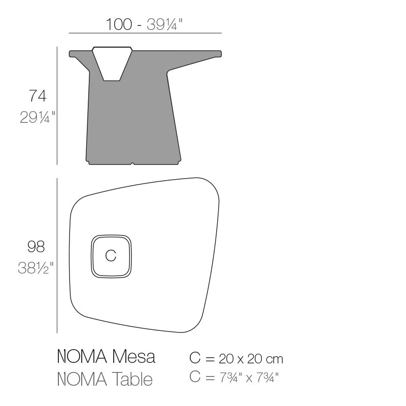 Noma Plastic Dining Table
