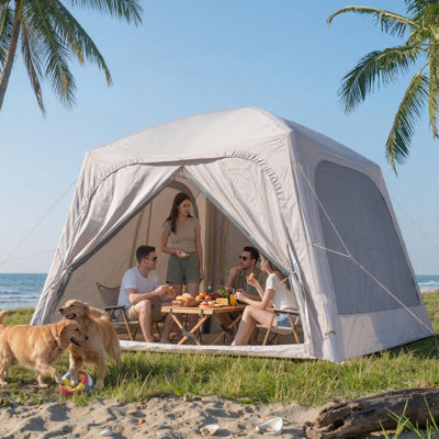 Stylish Dome Shaped Inflatable Tent Lightweight Stable Outdoor Camping Party Tent