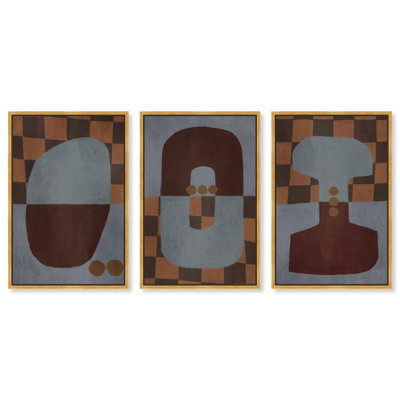 Checkered Dominos Set Set by Oliver Gal