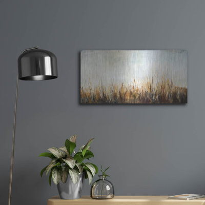 Rosalind Wheeler 'Grasses In The Breeze' by Karen Hale Metal Wall Art