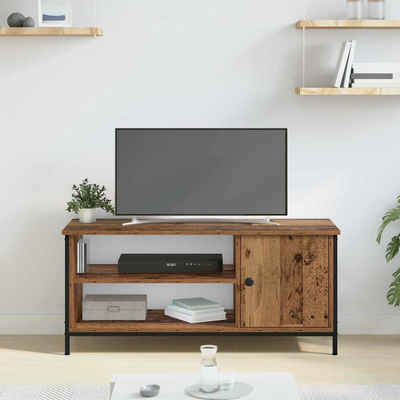 TV Cabinet 100 X 40 X 45 Cm Engineered Wood, Old Wood