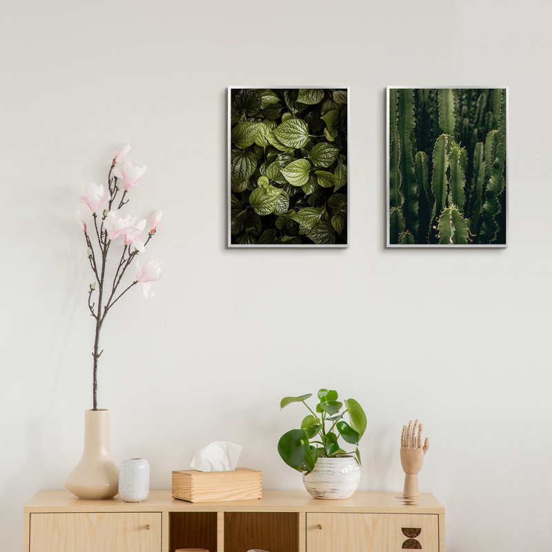 Cadre photo en métal avec passe-partout - Basics by Wayfair ™, Argent, 12 po x 16 po emmêlé à 8,5 po x 11 po