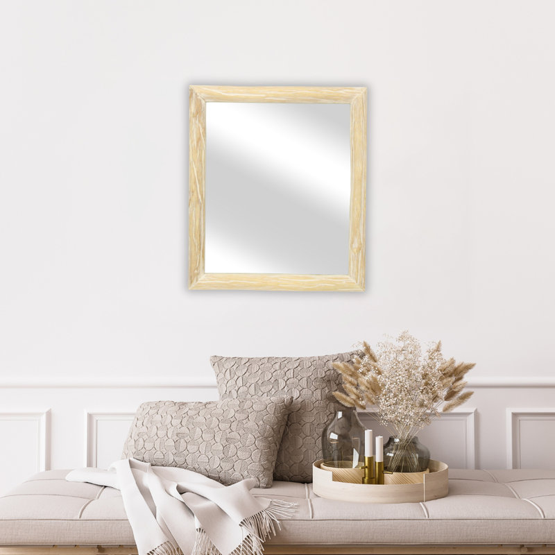 Crantor Accent Mirror, White Wood