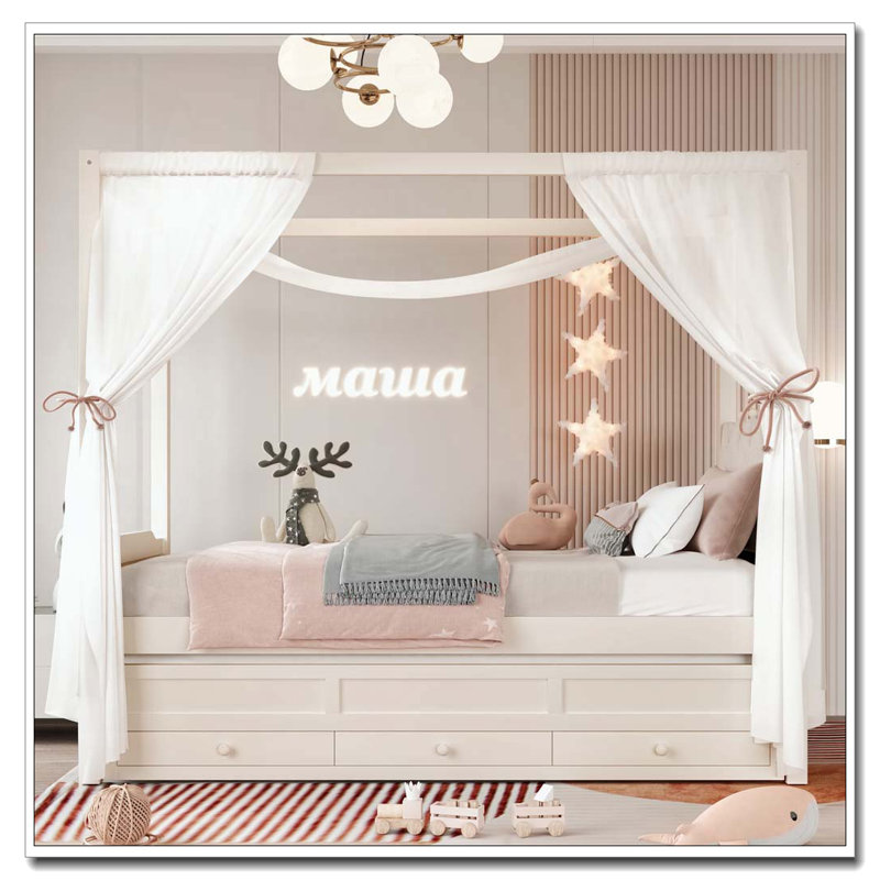 Lit plateforme simple avec tête de lit tapissier, Lit simple, Beige