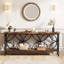 Table basse, canapé industriel, console à 2 niveaux-1046802718