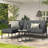 Jatavien 3 - Person Modular Patio Conversation Set