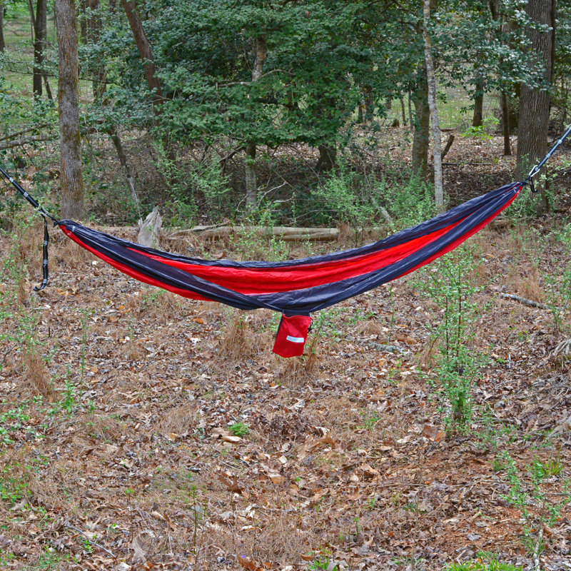 Hamac de camping Gould, Gris / rouge