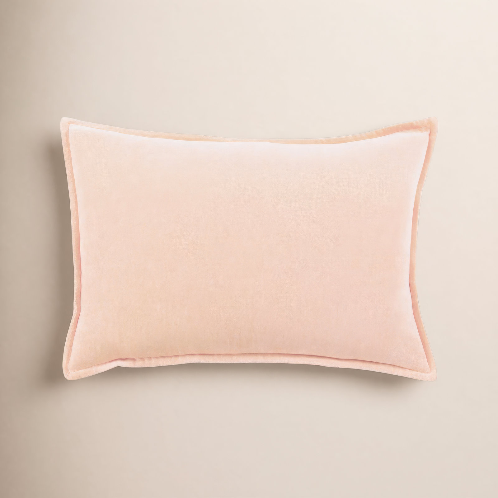 Norwin Cotton Throw Pillow, Polyester, 13"H x 19"W, Light Pink