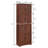 Tall Storage Cabinet With 8 Doors And 4 Shelves, Wall Storage Cabinet For Living Room, Kitchen, Office, Bedroom, Bathroom, Walnut-135361450
