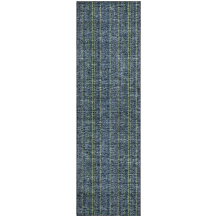 Premium Machine Washable Prisco Blue Rug