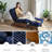 Lounge Chair with Ottoman,Adjustable Backrest Tufted Accent Chair with Footrest Set-839049794