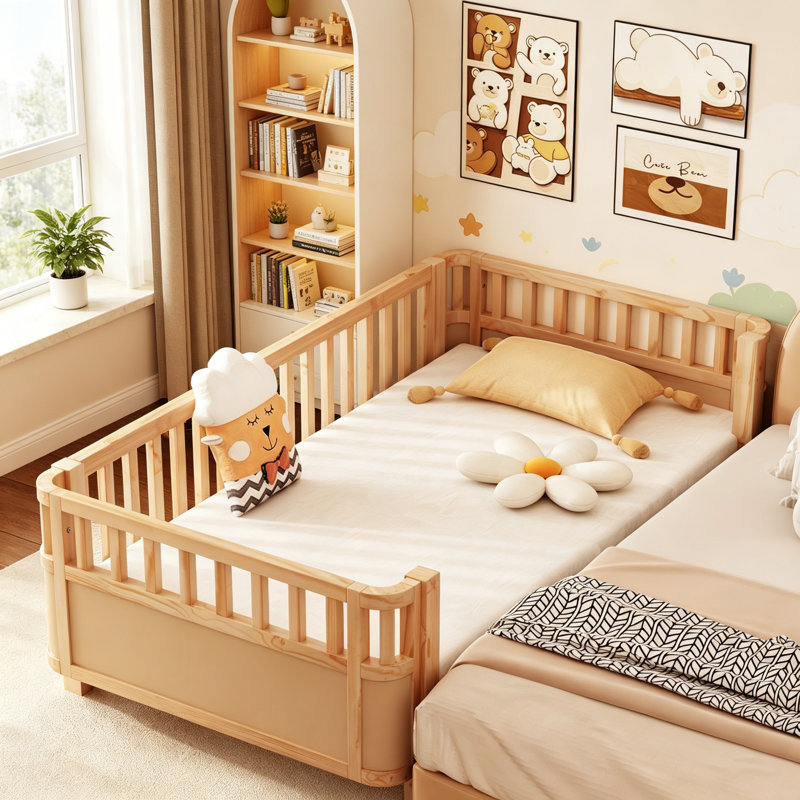 Twin Size Wood Platform Bed, Bed Frame, Twin Bed, Platform Bed Frame, Wood Bed Frame, For Kids
