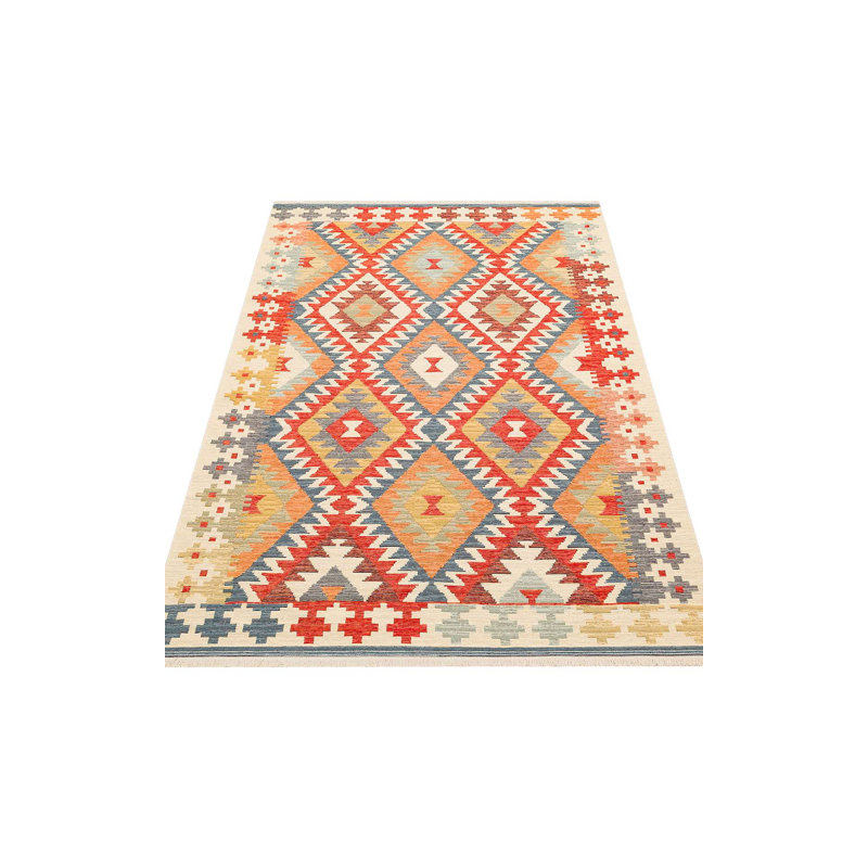 Premium Flatweave Area Rug, 100% Cotton, 62.9 x 90.6 inches | No Pile, 1.1 lbs/sq ft | Machine Washable at 86°F | Easy to Clean, Vacuum Friendly | Perfect for Living Room, Bedroom & Modern Décor