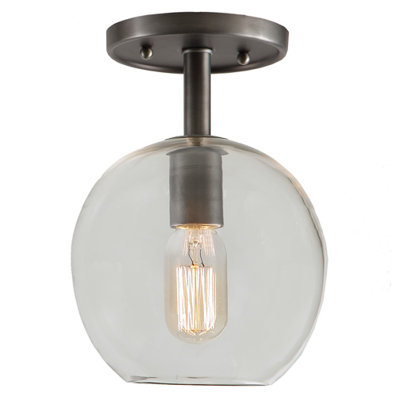 Baptiste Glass Semi Flush Mount