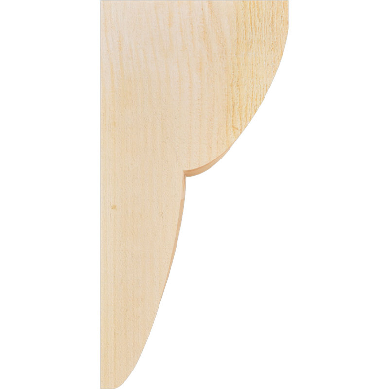 Crestline Corbel, 16" H x 6" W x 8" D, Douglas Fir, Rough Sawn