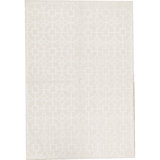 Himalayan Wool Geometric Area Rug in White