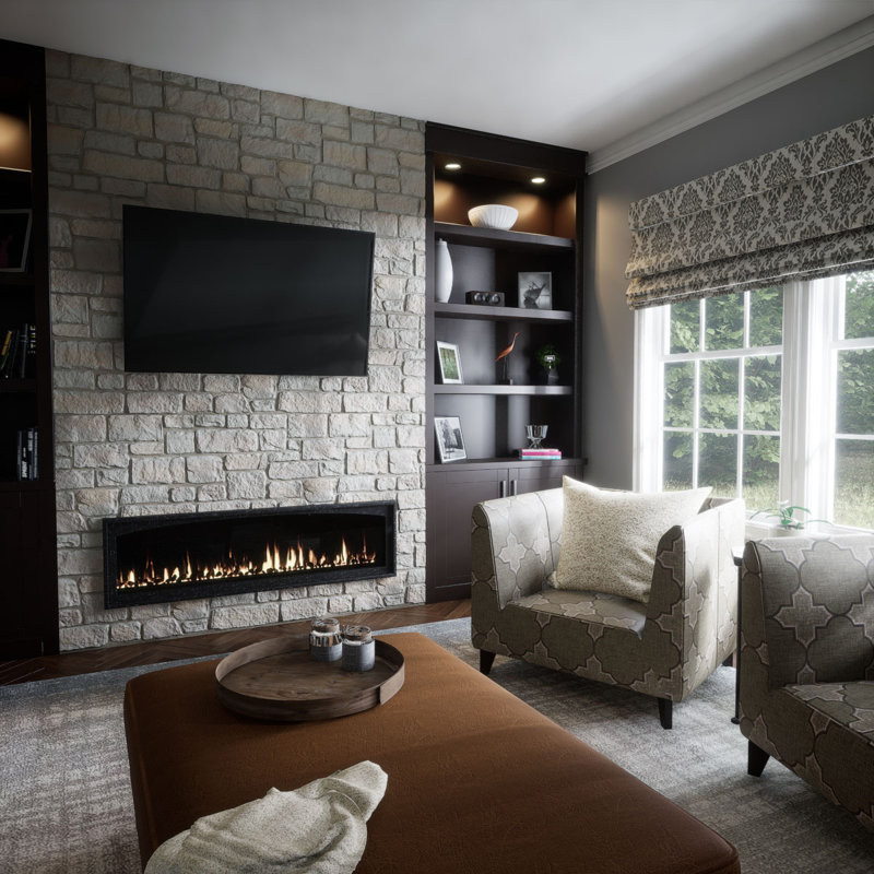 Harbor Mist Faux Stone Panel, 48"W x 23.75"H