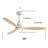 Low Profile 52 Inch Integrated Led Ceiling Fan With Light Kit And Remote Control For Living Room
