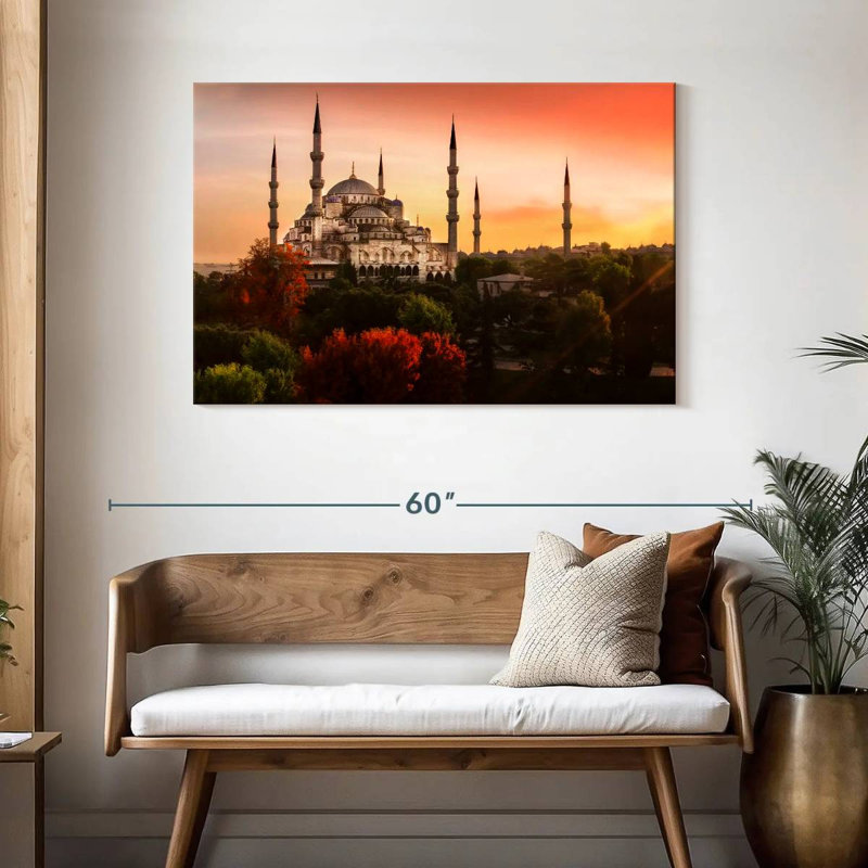 Nicci Hagia Sophia At Sunset, 30" H x 45" W