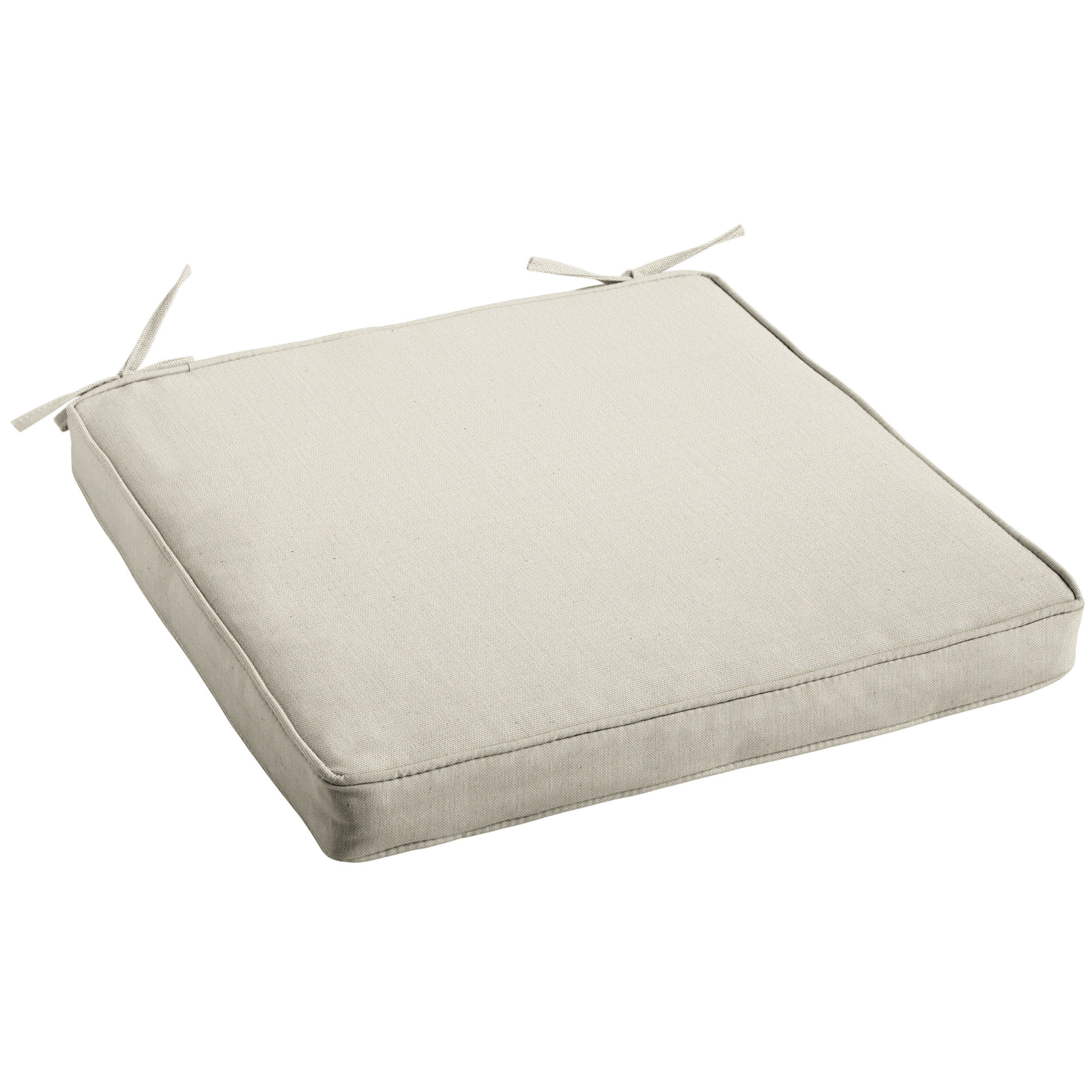 Outdoor Dining Chair Cushion, 20" W x 20" D, Canvas Cloud Sunbrella® Canvas