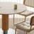 Simple log style dining table-108223421