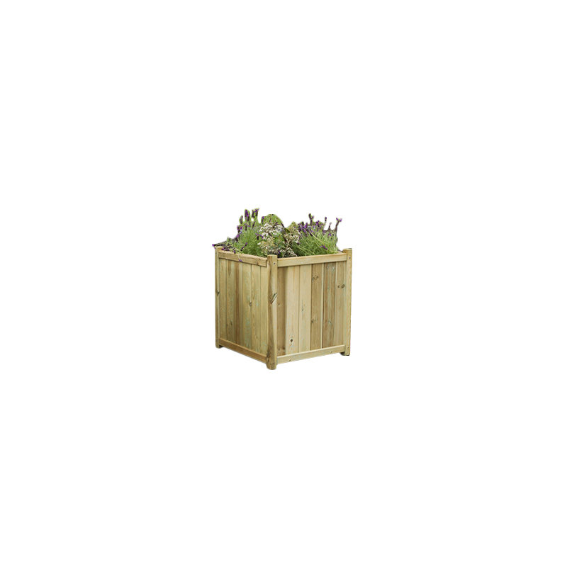 Randy Wood Planter Box, 65cm H x 60 cm W x 60 cm D