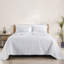 Barrie White Microfiber 2 Piece Quilt Set-939390699