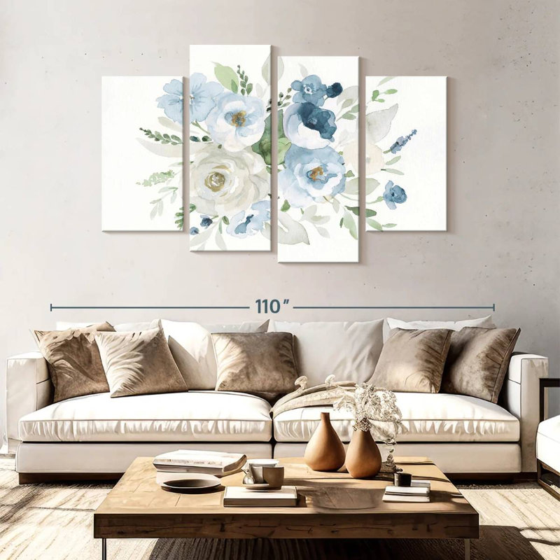 Harnek Essence of Spring II - bleu, H 54 po x l 84 po
